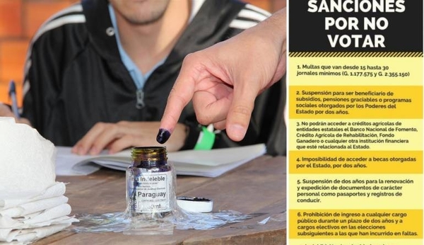 Diario HOY | ¿Habrá sanción por no votar en elecciones municipales del domingo?
