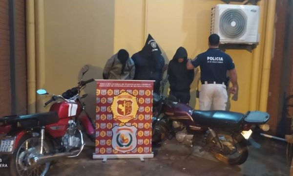 Detienen a tres delincuentes y recuperan dos motocicletas y un automóvil robados – Diario TNPRESS