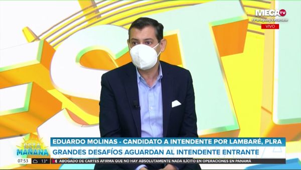 Candidato Eduardo Molinas propone bajar cantidad de funcionarios del municipio de Lambaré a 400 - Megacadena — Últimas Noticias de Paraguay