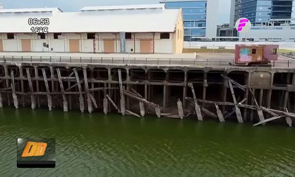 Pilotes protectores del Puerto de Asunción casi en ruinas | Telefuturo