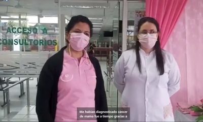 “Me diagnosticaron cáncer de mama a tiempo”
