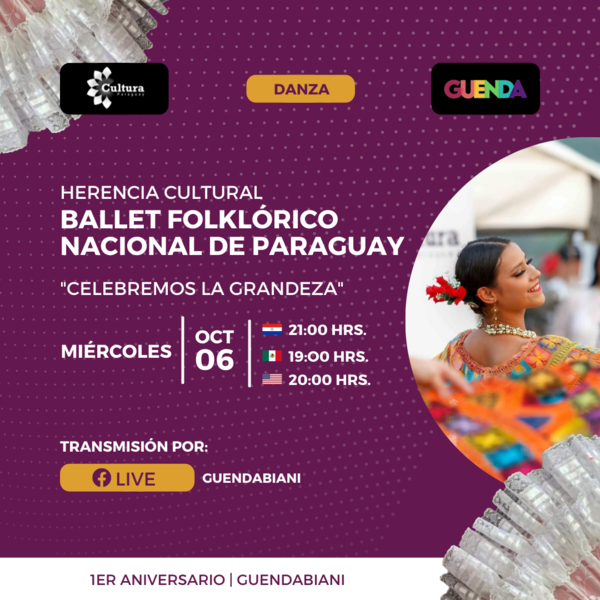 Ballet Folclórico Nacional se presentará en primer aniversario del programa Herencia Azteca de México - .::Agencia IP::.