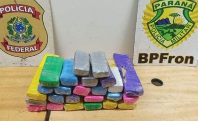 Paraguayo detenido en Foz con 14kg de marihuana oculta en un parlante