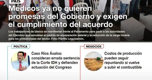 La Nación / LN PM: Las noticias más relevantes de la siesta del 5 de octubre