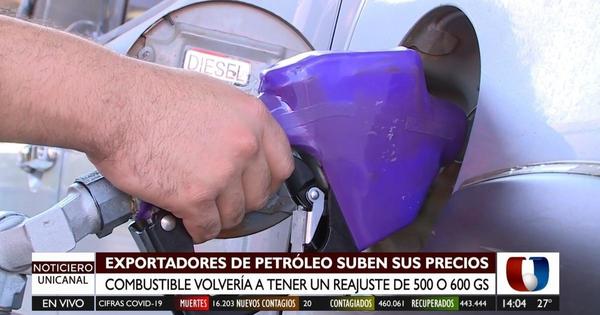 Precio del combustible aumentaría entre G. 500 a G. 600