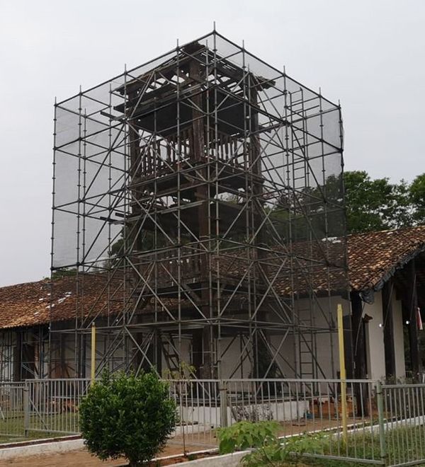 Avanzan obras en el templo San Joaquín y Santa Ana de Caaguazú