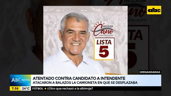 Atacan a balazos camioneta de candidato a Intendente en Hernandarias - ABC Noticias - ABC Color