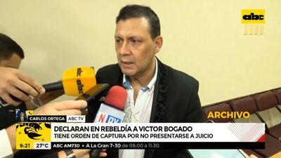Declaran en rebeldía a Víctor Bogado y piden su captura - ABC Noticias - ABC Color