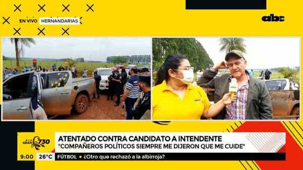 Atentado contra candidato a Intendente de Hernandarias: “No recibí ninguna amenaza” - A la gran 730 - ABC Color