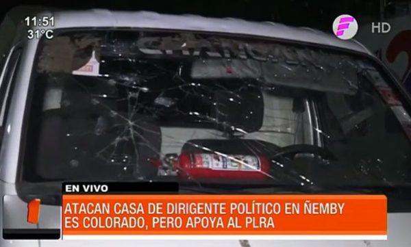 Turba atacó casa de dirigente político en Ñemby | Telefuturo