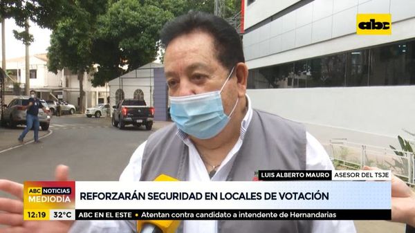Reforzarán seguridad en locales de votación - ABC Noticias - ABC Color