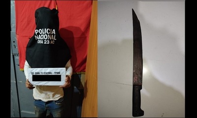 “Drácula”, sin colmillos, pero con machete, asaltó y tajeó los dedos de su víctima