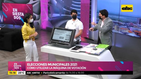 Cómo utilizar la máquina de votación - Ensiestados - ABC Color