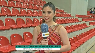 Sophia Veiluva, satisfecha con su presentación en el Mundial de Patinaje