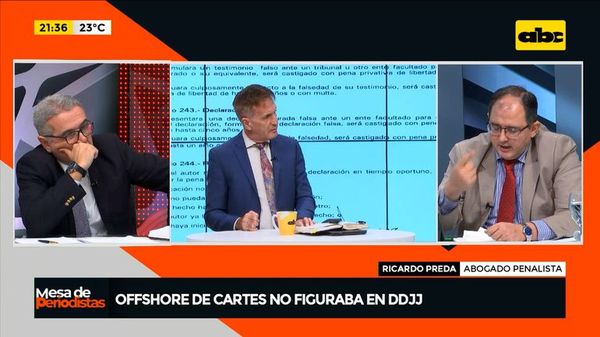 Offshore de Cartes no figura en DDJJ - Mesa de Periodistas - ABC Color