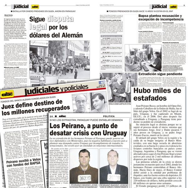 Los Peirano crearon cinco offshore tres años antes de crisis financiera - Nacionales - ABC Color