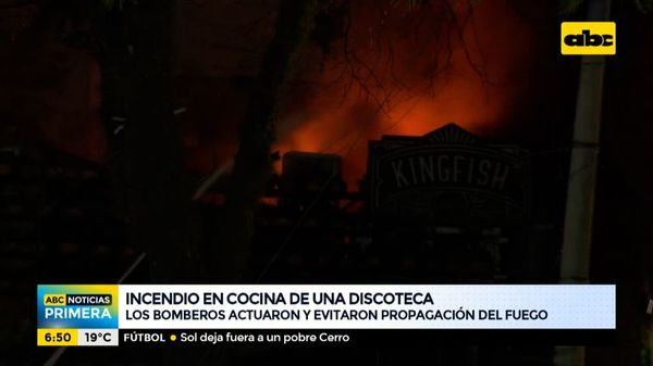 Incendio en cocina de una discoteca asuncena - ABC Noticias - ABC Color
