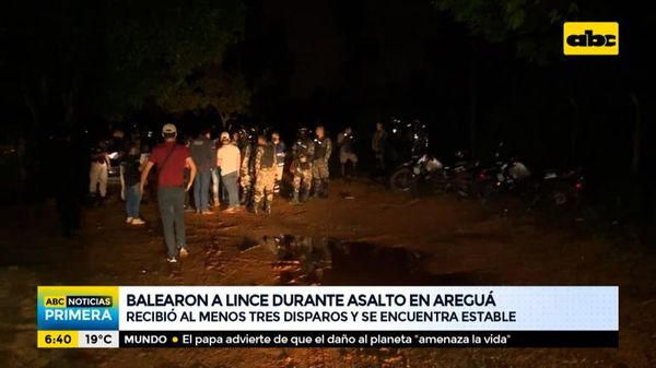 Balearon a un Lince durante asalto en Areguá - ABC Noticias - ABC Color