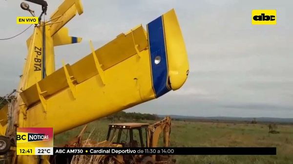 Eusebio Ayala: retiran avioneta siniestrada - ABC Noticias - ABC Color