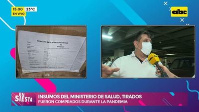 Insumos del Ministerio de Salud, tirados - ABC Noticias - ABC Color