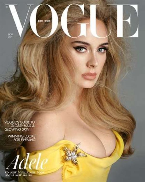 Adele impacta en la nueva portada de la revista Vogue