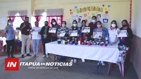 CANDIDATO IMPULSÓ LA CAPACITACIÓN A LA GENTE PARA GENERAR INGRESOS.