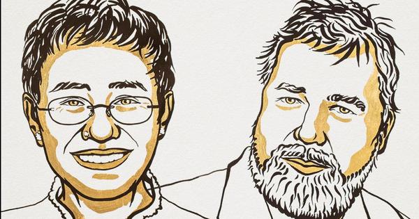 Periodistas de Filipinas y Rusia se alzan con el Nobel de la Paz 2021
