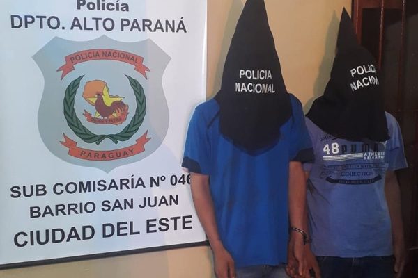 Vecinos atrapan a delincuentes