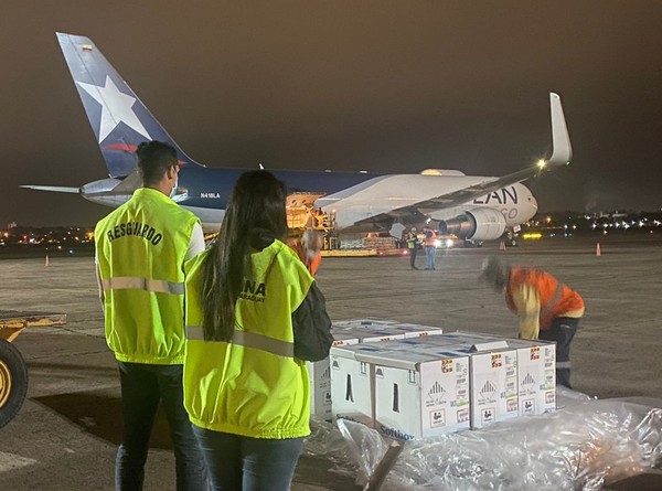 Más de 80 mil dosis de la Pfizer arribaron al país