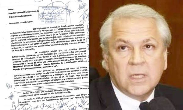 Sindicatos declaran persona no grata al Gerente Ejecutivo Fernando Bittinger en Fundación Tesãi – Diario TNPRESS