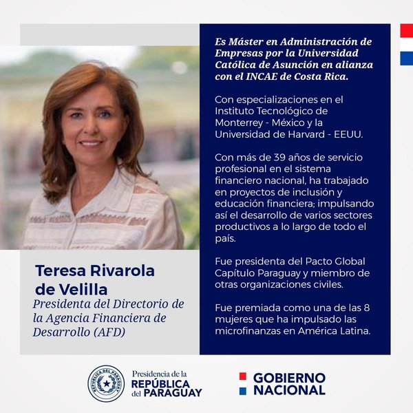 Ejecutivo designó a las nuevas presidenta de AFD y miembro de directorio del BCP - .::Agencia IP::.