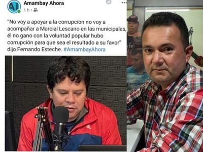 Fernando Esteche cumplió con su palabra y no va apoyar a Marcial Lezcano para intendente