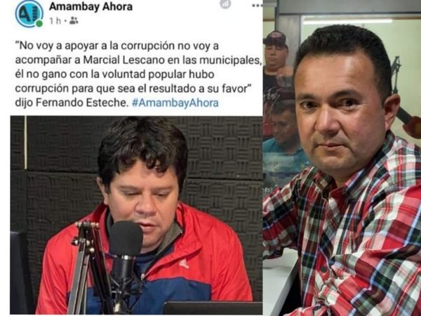 Fernando Esteche cumplió con su palabra y no va apoyar a Marcial Lezcano para intendente