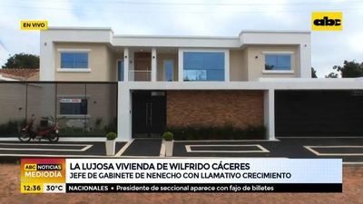 La lujosa vivienda de Wilfrido Cáceres, el jefe de Gabinete de Nenecho - ABC Noticias - ABC Color