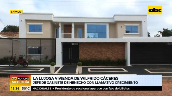 La lujosa vivienda de Wilfrido Cáceres, el jefe de Gabinete de Nenecho - ABC Noticias - ABC Color