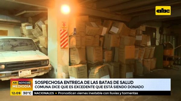 Sospechosa entrega de batas de salud de la Comuna asuncena - ABC Noticias - ABC Color