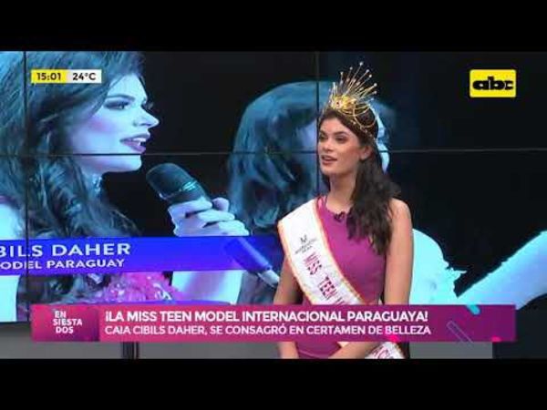 Nos visita Caia Cibils Daher, Miss Model Internacional Paraguay - Ensiestados - ABC Color
