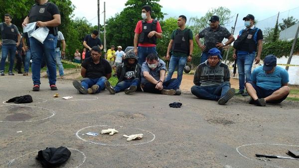 Policía Nacional identifica a detenidos tras asalto y tiroteo en Asunción