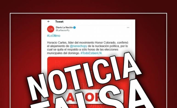 Diario HOY | Usan logo de La Nación para difundir falsa noticia electoral