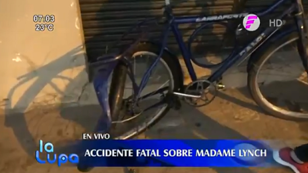 Ciclista muere tras ser atropellado por una camioneta en Asunción
