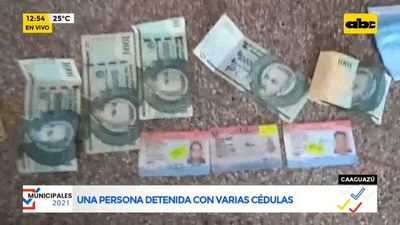 Una joven fue detenida con varias cédulas en su poder en Caaguazú - ABC Noticias - ABC Color