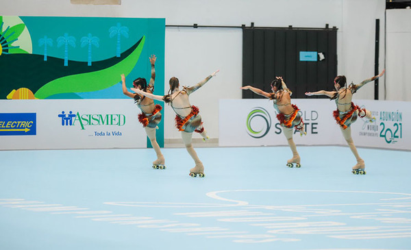 Mundial de Patinaje Artístico: grupo de atletas paraguayas CaLa Dreams logró séptimo puesto en categoría cuartetos | OnLivePy