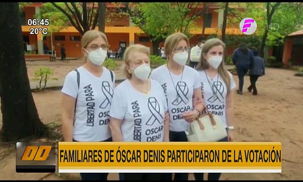 Familiares de Óscar Denis participaron de la votación | Telefuturo