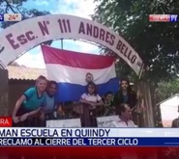 Alumnos toman escuela en Quiindy por cierre de cursos - Paraguay.com