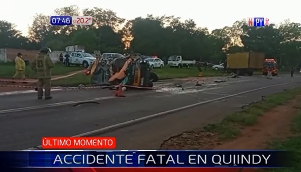 Capitana de bomberos muere en accidente en Quiindy