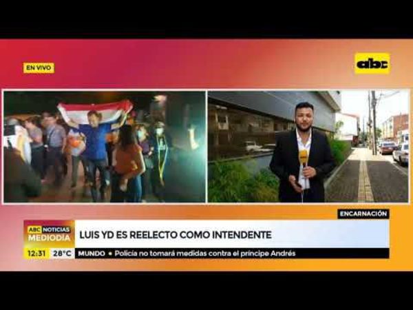 Luis Yd es reelecto intendente de Encarnación - ABC Noticias - ABC Color