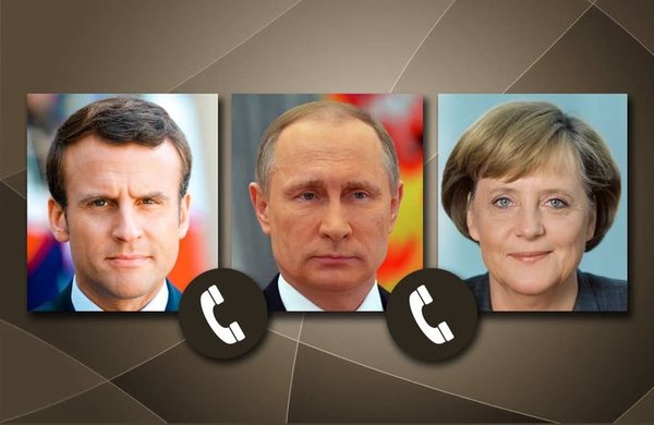 Putin, Macron y Merkel dialogaron sobre el conflicto en Ucrania - .::Agencia IP::.