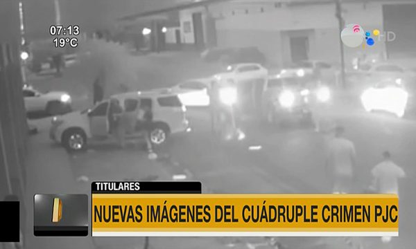 Nuevas imágenes del cuádruple crimen en PJC | Telefuturo