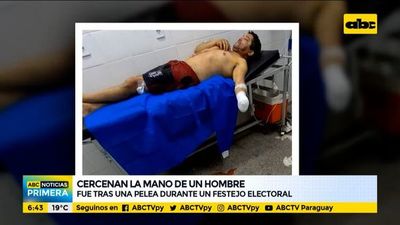 Cercenan la mano de un hombre tras pelea por cuestiones electorales - ABC Noticias - ABC Color