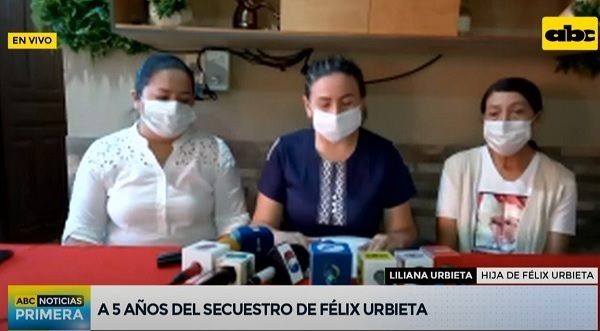 Familia Urbieta pide humanidad a captores a cinco años del secuestro